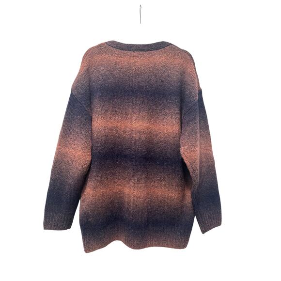 Rag & Bone Holly Wool Blend Cardigan Ombre Sweater Size Medium - Picture 7 of 12